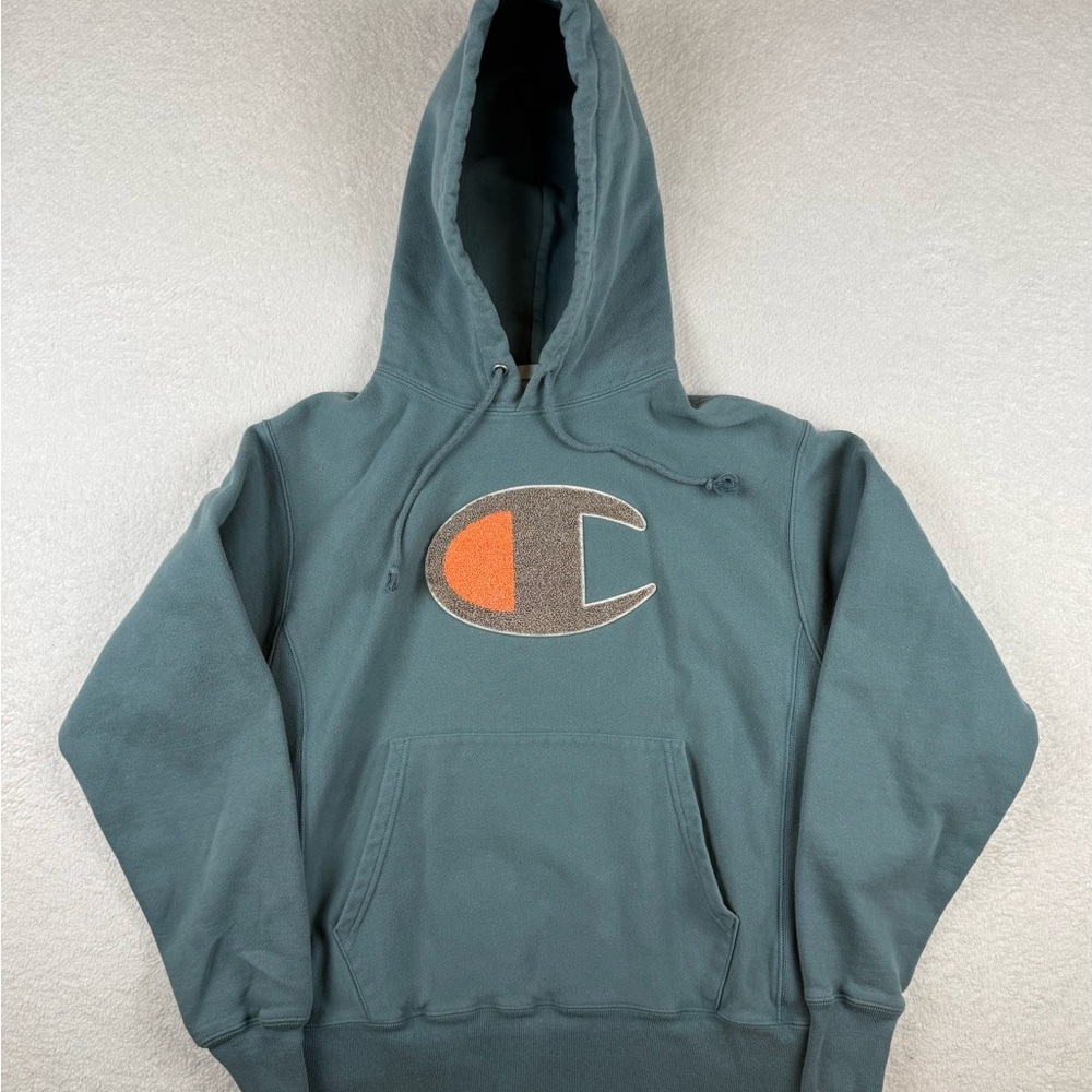 Vintage Champion Reverse Weave Hoodie Sweatshirt Sz Medium Cotton Blend Pullover